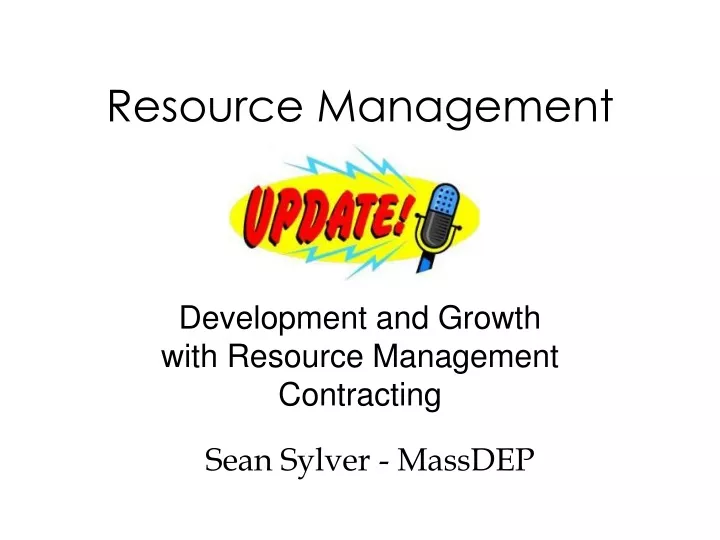 resource management