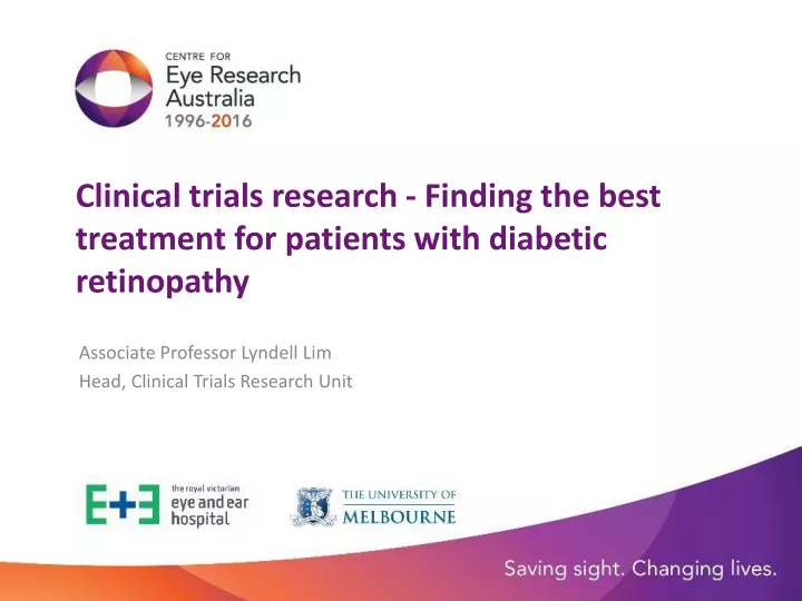 clinical trials research finding the best treatment for patients with diabetic retinopathy