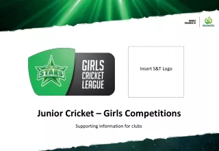 Junior Cricket – Girls Competitions