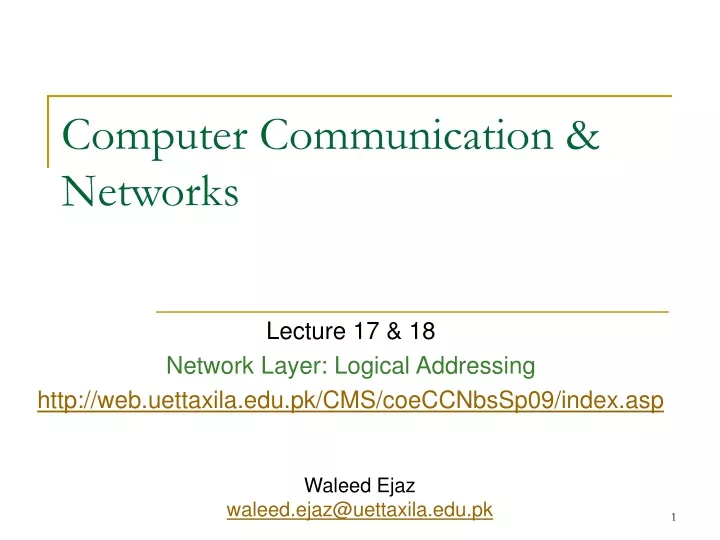 computer communication networks