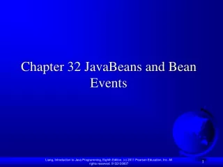 Chapter 32  JavaBeans and Bean Events