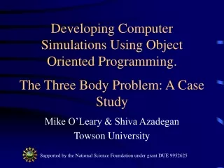 Mike O’Leary &amp; Shiva Azadegan Towson University