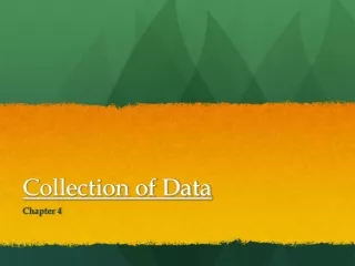 Collection of Data