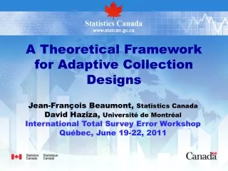 A Theoretical Framework for Adaptive Collection Designs