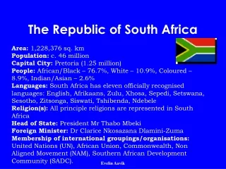 The Republic of South Africa