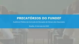 PRECATÓRIOS DO FUNDEF