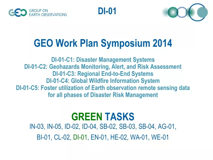 geo work plan symposium 2014 di 01 c1 disaster