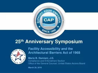25 th  Anniversary Symposium
