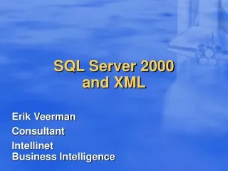 SQL Server 2000 and XML