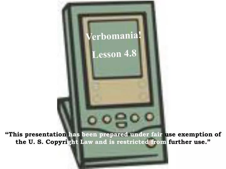 verbomania lesson 4 8