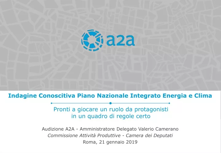 indagine conoscitiva piano nazionale integrato