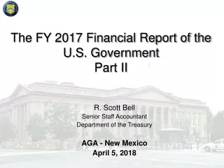 The FY 2017 Financial Report of the U.S. Government Part II