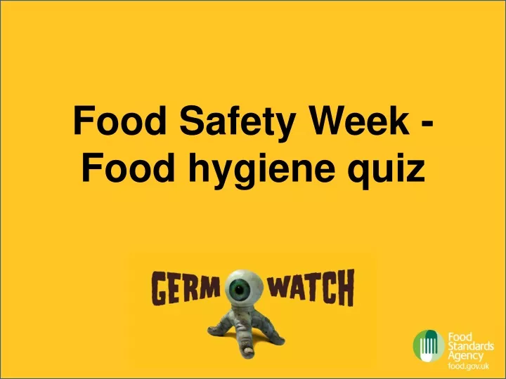 food safety week food hygiene quiz