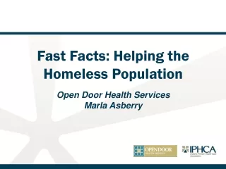 Fast Facts: Helping the Homeless Population