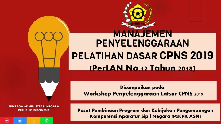 manajemen penyelenggaraan p elatihan dasar cpns