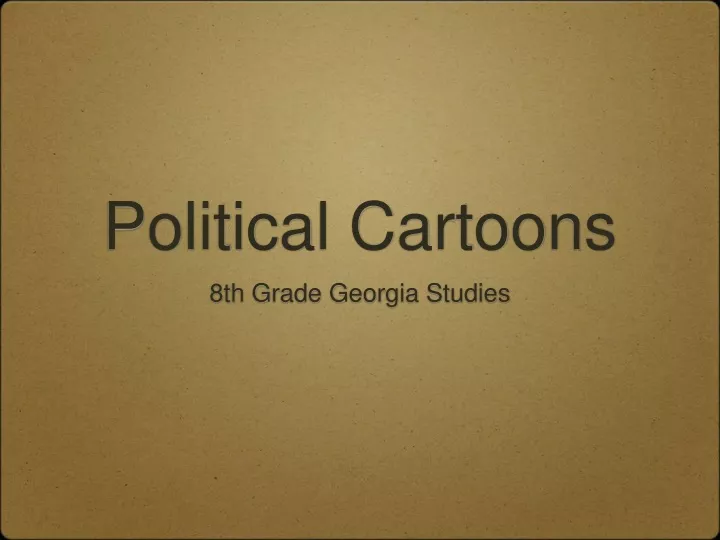 political cartoons