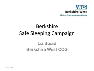 Berkshire  Safe Sleeping Campaign