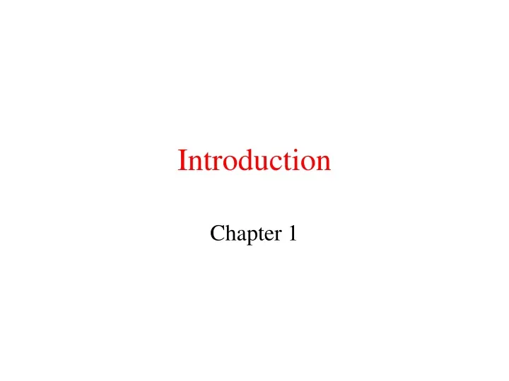 introduction