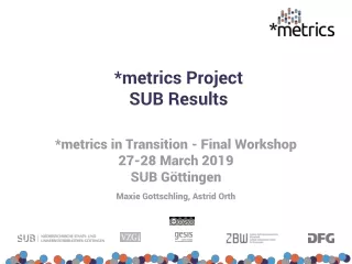 * metrics Project SUB Results