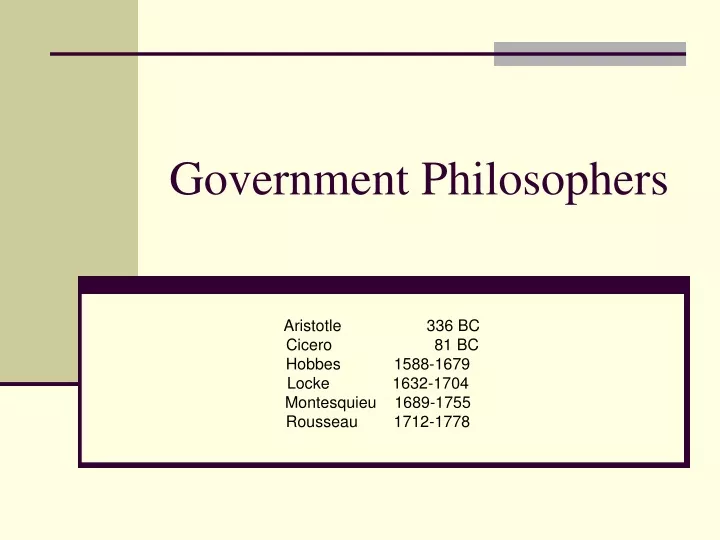 government philosophers