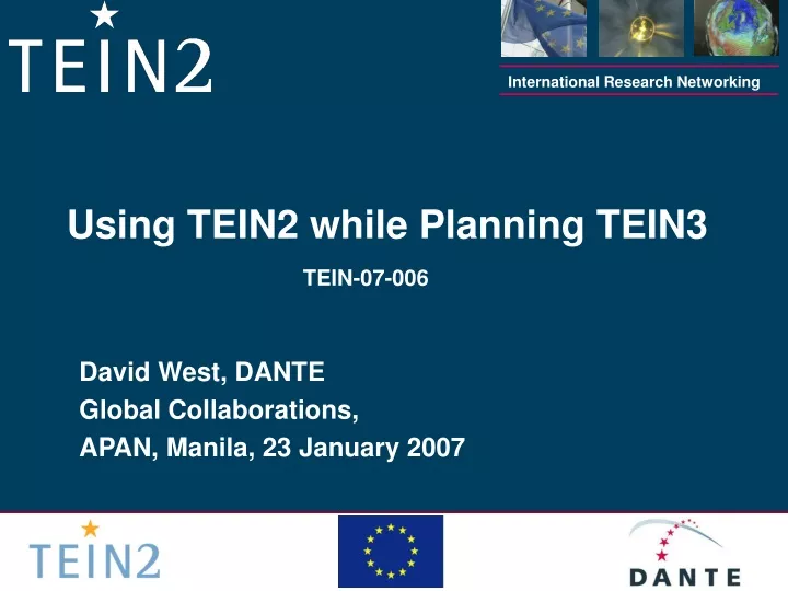 using tein2 while planning tein3 tein 07 006