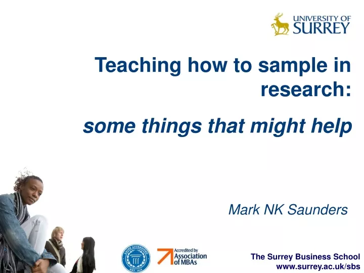 teaching how to sample in research some things