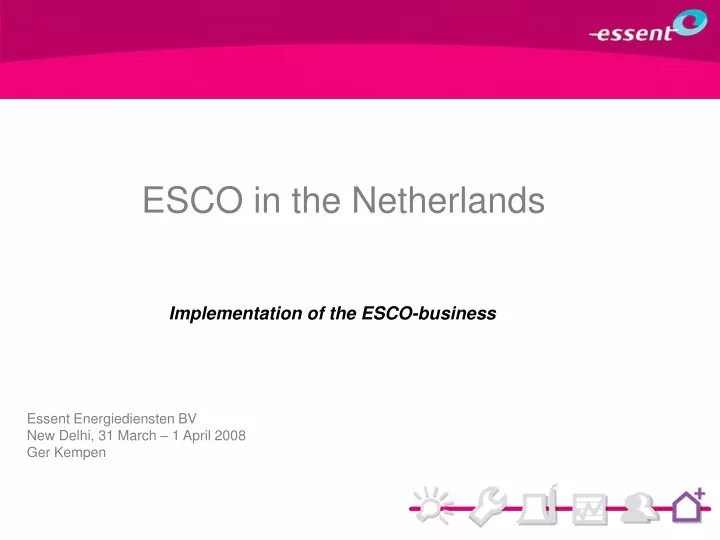 esco in the netherlands