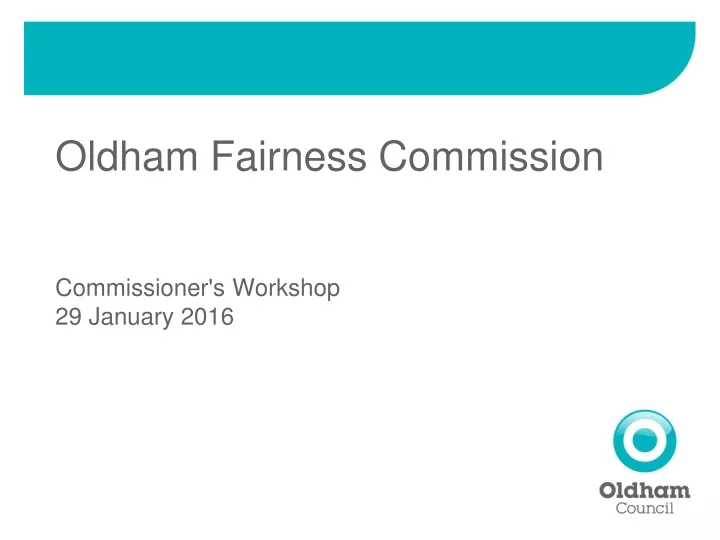 oldham fairness commission