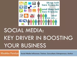 Social Media:  Key Driver in Boosting your Business