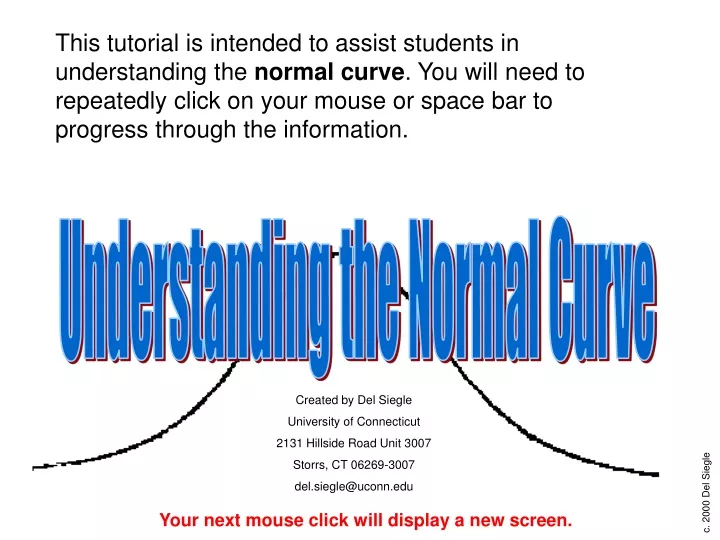 understanding the normal curve