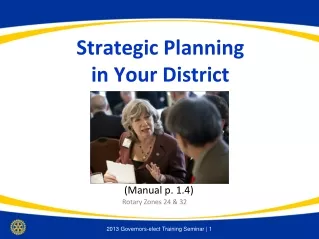 Strategic Planning  in Your District