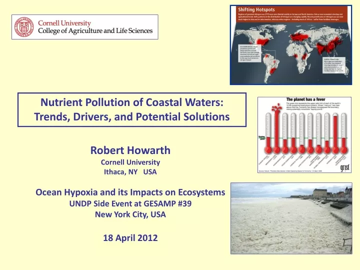 nutrient pollution of coastal waters trends