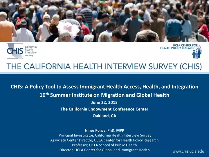 chis a policy tool to assess immigrant health