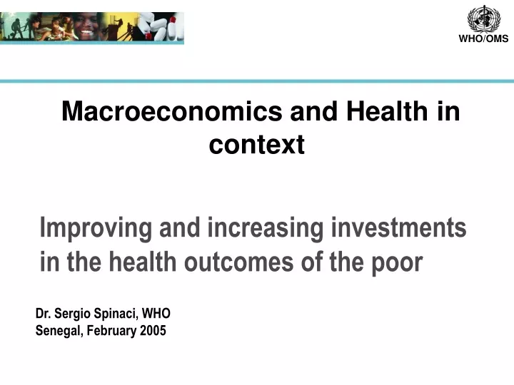 macroeconomics and health in context