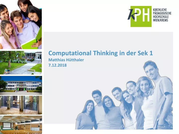 computational thinking in der sek 1 matthias