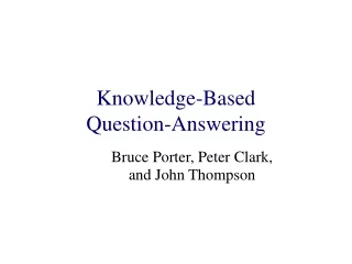 Knowledge-Based  Question-Answering