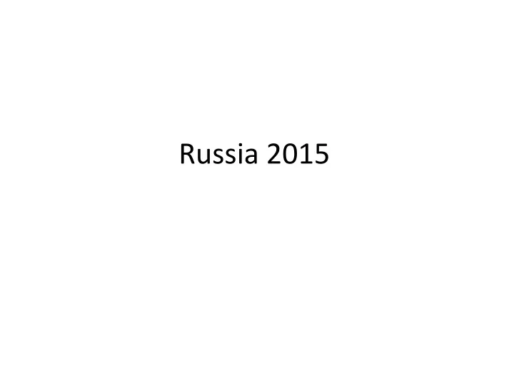 russia 2015