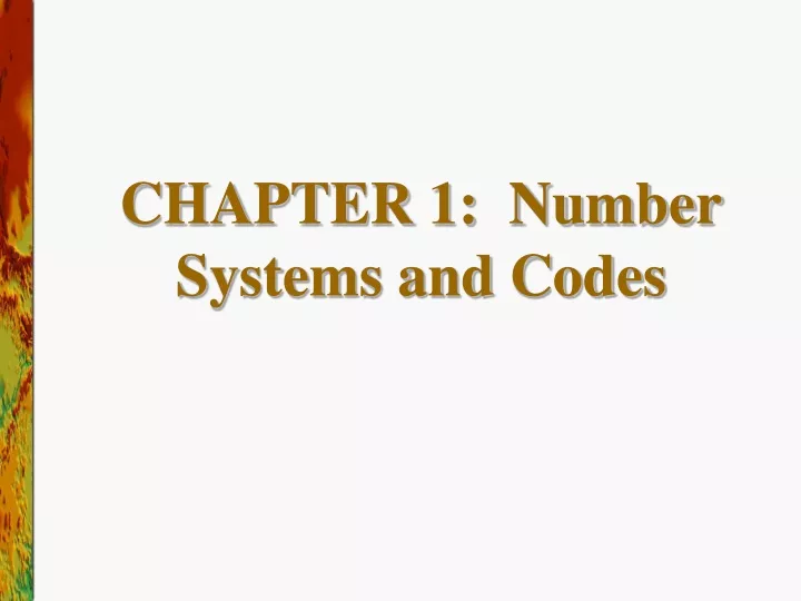 chapter 1 number systems and codes