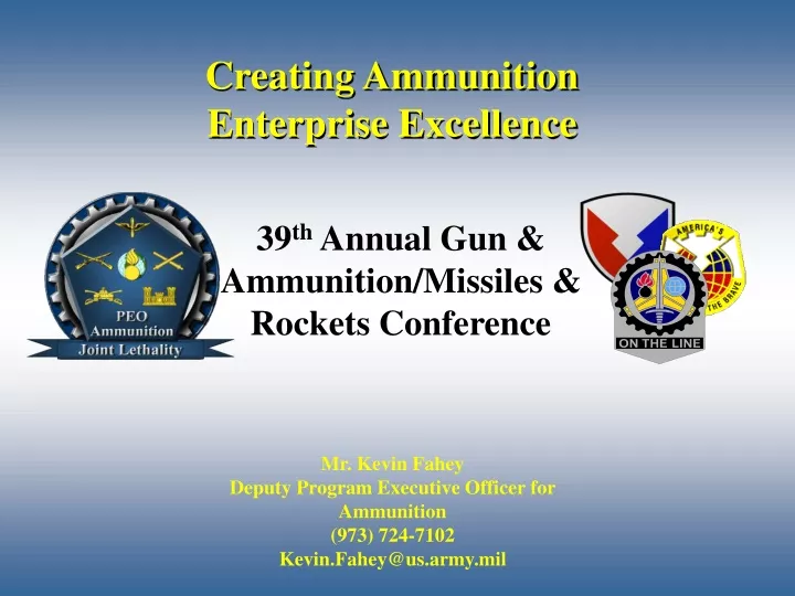 creating ammunition enterprise excellence