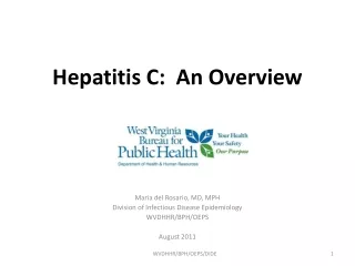 Hepatitis C:  An Overview