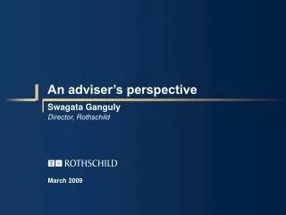 An adviser’s perspective