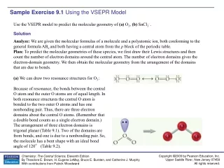 Sample Exercise 9.1  Using the VSEPR Model