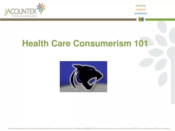 health care consumerism 101