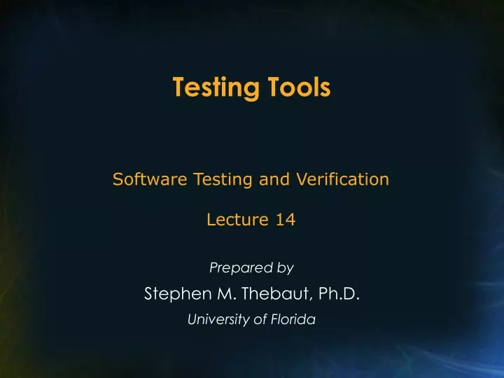 testing tools