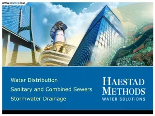 Water Distribution Sanitary and Combined Sewers Stormwater Drainage