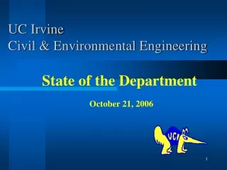 UC Irvine  Civil &amp; Environmental Engineering