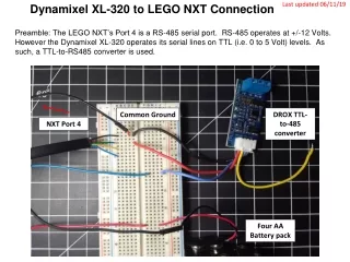 Dynamixel XL-320 to LEGO NXT Connection
