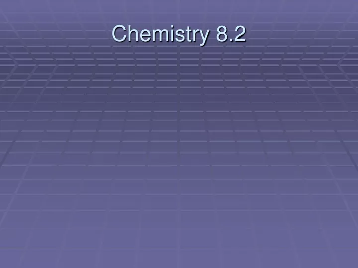 chemistry 8 2