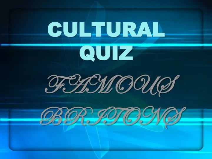 cultural quiz