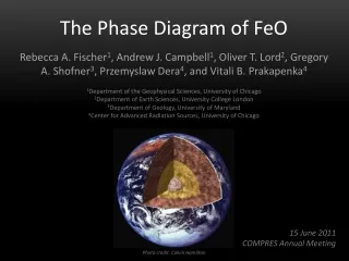 The Phase Diagram of FeO